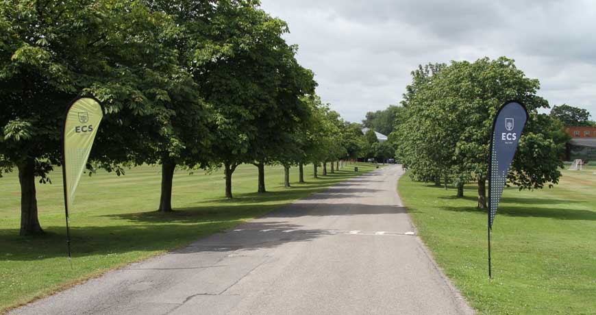 Driveway to our summer boarding courses